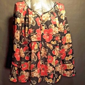 Size 18/20 Venezia Sheer Button Front Top